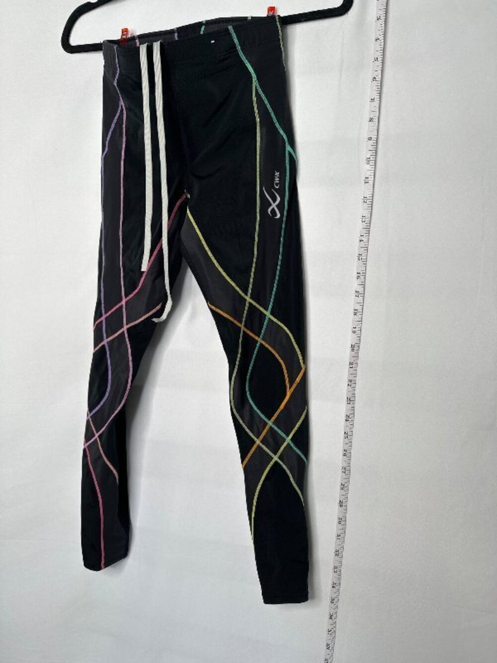 CW-X Stabilyx Joint Support Compression Tights Womens Black Pink 129809 Size S
